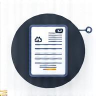 Icône de facturation numérique et gestion des documents